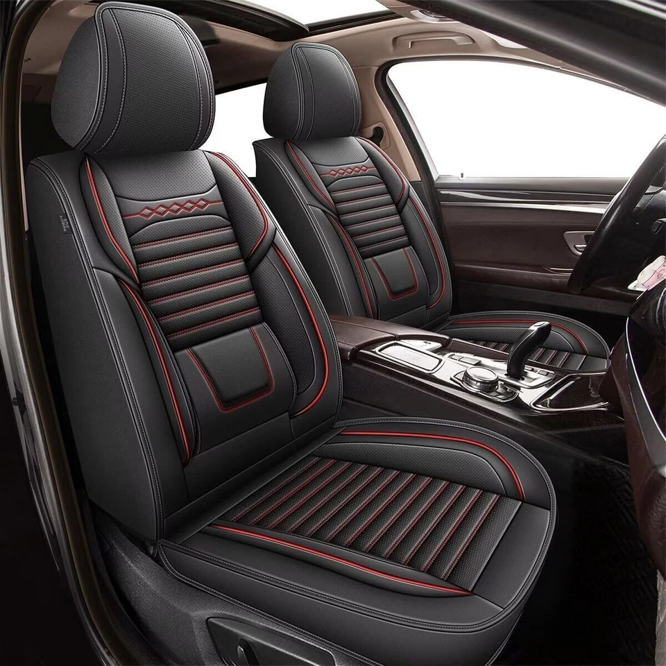 Faux Leather Car Front Row Seat Cover Pad 2pcs Fit for Buick Encore GX 2020-2025 — 第 1/4 张图片