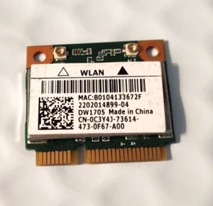 Intel Qualcomm Atheros QCWB335 Wifi Mini Wireless Card CN-0C3Y4J - Picture 1 of 4