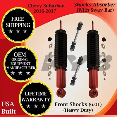 Amortiguadores delanteros KYB OEM sin barra estabilizadora para Chevy Suburban HD 2016-2017 garantía de por vida Foto 1 de 4