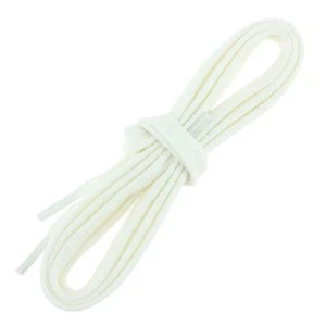 Les Lacets Français. Lacets plats et épais. Sneakers, Coton. Blanc.  -  - Picture 1 of 9