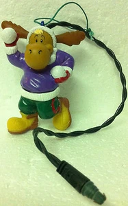 SANTAS BEST - LIGHT-UP MOOSE ORNAMENT - SNOWBALL MOOSE - CHRISTMAS ORNAMENT 2000 - Picture 1 of 4