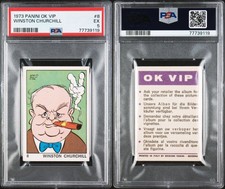 1973 Panini OK VIP Winston Churchill PSA 5 #8 Pop 1