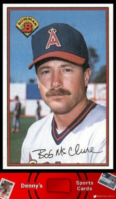 1989 Bowman #43 Bob McClure California Angels Baseball Card - Image 1 of 2