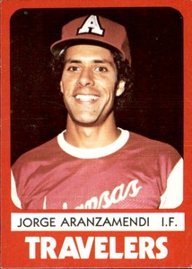 1980 Arkansas Travelers TCMA #3 Jorge Aranzamendi Puerto Rico PR Baseball Card