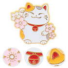 Japanese Lucky Cat Pin Maneki Brooch Fortune Cat Jewelry