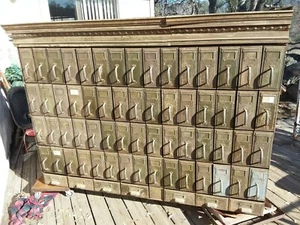 VNTG 1940s Mid-Century Steel Industrial Fixture Cabinet San Fran CA Courthouse - Picture 1 of 12