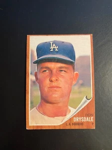 Béisbol Topps 1962 #340 ¡¡Don Drysdale!! (ARRUGA) ¡ENVÍO $1!! - Imagen 1 de 2