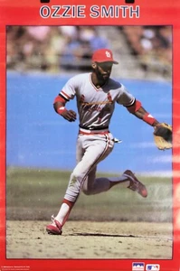 Vintage 34 x 22 OZZIE SMITH 1988 St. Louis Cardinals MLB Starline Poster RARE - Picture 1 of 7