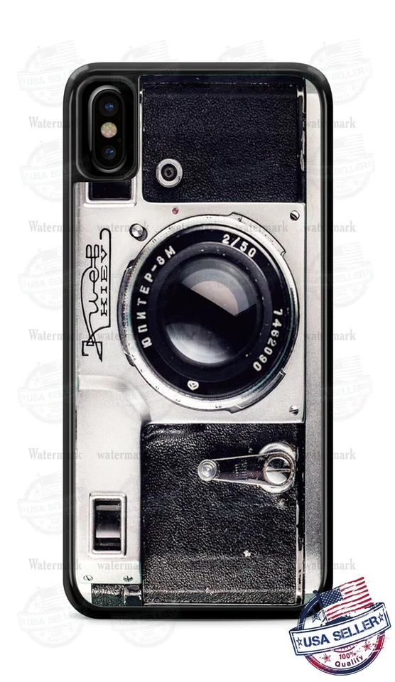 Retro Old Camera Lens Phone Case Cover For iPhone 11Pro Samsung LG G8 Google 4XL - Image 1 of 4