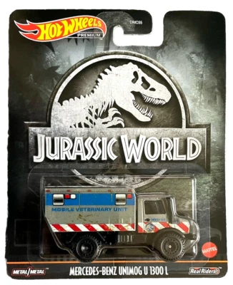 Hot Wheels Mercedes Benz Unimog U 1300 L Jurassic World Park 1:64 Modellauto OVP