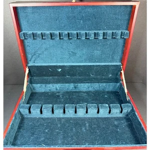  Wallace Silberschmiede Silberbesteck Aufbewahrungstruhe Besteck Kirschholzkiste - Bild 1 von 4