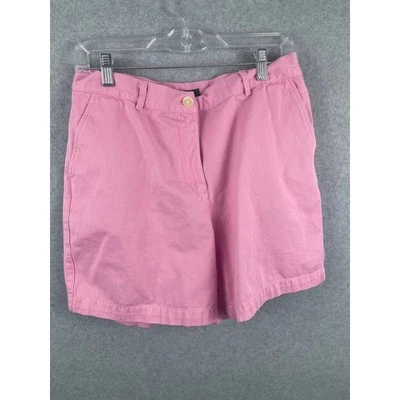 Pantalones Cortos Lauren Ralph Lauren Para Mujer 12 Petite Rosa Chino Algodón Mamá Cortos Foto 1 de 4