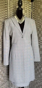 Levine Classics A-Line Skirt Long Blazer Jacket Joseph Ribkoff Cami Suit Set 10 - Picture 1 of 18