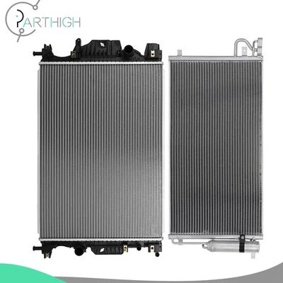 Kit de refrigeración de condensador de aire acondicionado y radiador de aluminio para Ford Fusion 2017-20 Foto 1 de 4