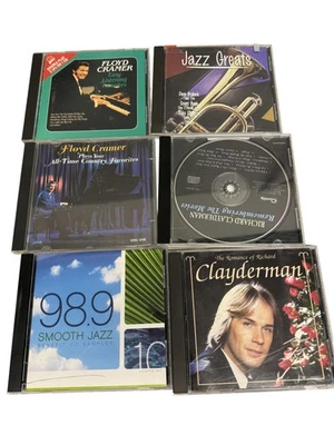 Lot 19 Smooth Jazz Easy Listening CDs Kenny G Yanni Clayderman Zamfir Cramer Foto 1 de 4