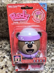 Radz Bear Kids Mouth Open Tongue Out Candy Dispenser CHOICE Purple Red Pink VTG - Picture 1 of 6