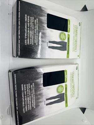 Pantalón de lana para hombre parte inferior XL capa base térmica lana merino secado rápido x2 marca Omni Foto 1 de 3