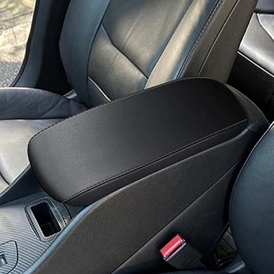 Center Console Armrest Cover for Chevrolet Malibu 2016-2023 Black Leather - Изображение 1 из 4