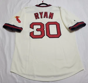 CAMISETA AUTÉNTICA MAJESTIC XL, NOLAN RYAN, CALIFORNIA ANGELS TBTC 1973 6240 - Imagen 1 de 6
