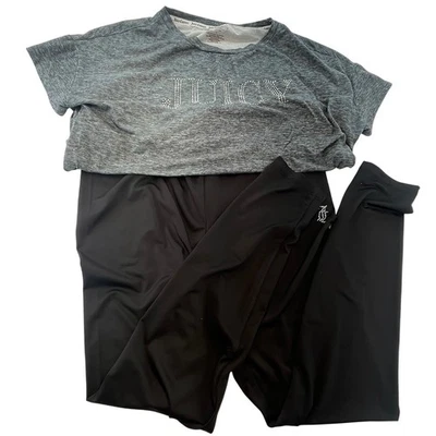 Conjunto de ropa de dormir Juicy Couture para mujer L pijama estrás logotipo top y leggings Foto 1 de 4
