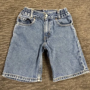 Levi’s 566 Loose Fit Vintage Jean Shorts Kids 7 - Picture 1 of 11