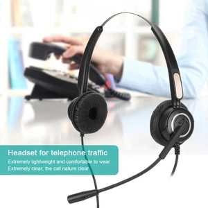 510D USB Komputer Słuchawki Serwis Telefon Operator Zestaw słuchawkowy Regulowany Comf CB - Zdjęcie 1 z 16