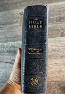 Saint Joseph New Catholic Edition Illustrated 1957 Holy Bible Book READ - Picture 1 of 11