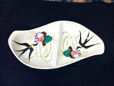 Vintage Red Wing Capistrano Divided Serving Dish - Image 1 of 4