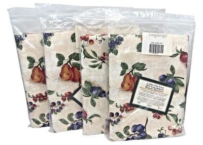 Longaberger Fruit Medley Valances Set Of 4  72" x 17" New in Package - Image 1 of 4
