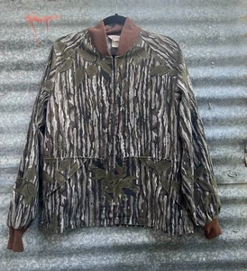 1980S VINTAGE WALLS CAMO BOMBER JACKET REALTREE GREENLEAF SINGLESTITCH HUNTING M - Bild 1 von 19