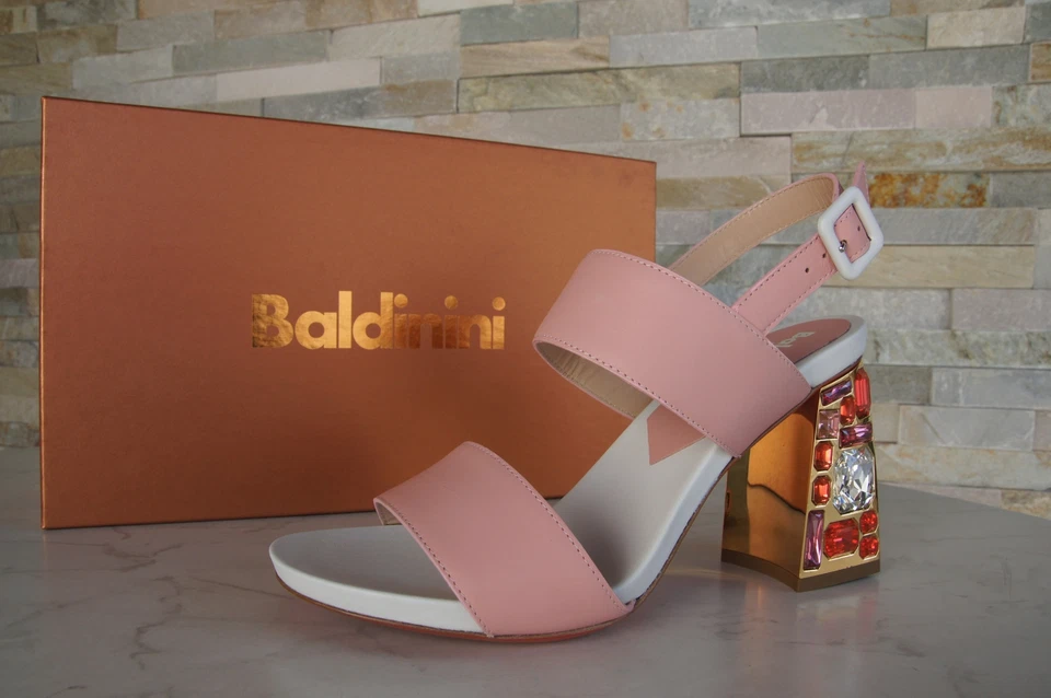 Baldinini Sandalias EU 36 36,5 37 37,5 38 38,5 40 Rosa Antiguo UVP 500 € - Imagen 1 de 4