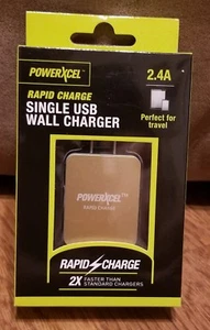 2.4A Rapid AC Adapter Power Charger Micro USB Cord for Mobile Cell Smart Phone - Picture 1 of 3
