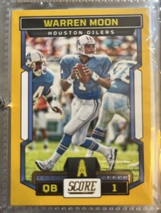 2023 Score - Gold #8 Warren Moon, Houston Oilers