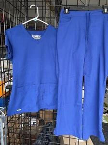 Womens Greys Anatomy Active Scrub set Royal Blue color XS & XSP - Picture 1 of 5