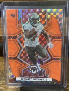 Leonard Fournette SP - 2022 Mosaico, Red Sparkle Prizm #183 - Imagen 1 de 3