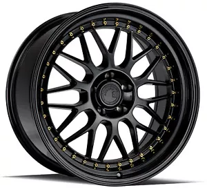 19x9.5 +35 Aodhan AH02 5x112 Flow Forged Gloss Black Wheels (Set of 4) - Picture 1 of 3