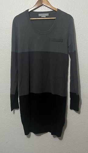 Abito maglione Alexander Wang grigio a righe 100% cashmere donna taglia S
