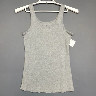 Bobbie Brooks Tank Top Womens 1X Sleeveless Gray Heathered Basic Layering Shirt - Image 1 of 4