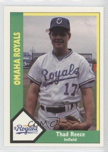 1990 CMC AAA Omaha Royals Green Backs Thad Reece #20