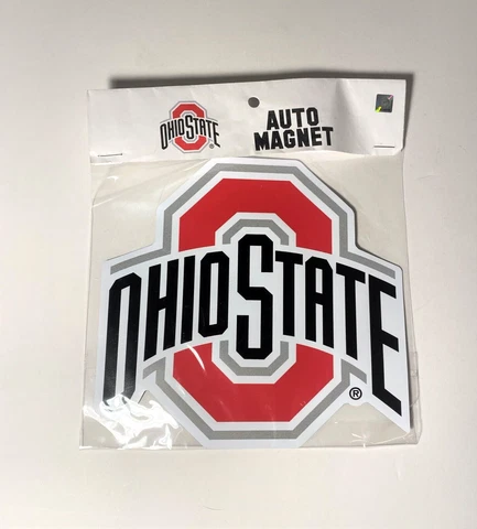 Officially Collegiate Licensed Ohio State Buckeyes 6.5" Team Logo Car Magnet NEW Cover