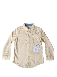 Toddler Boys Beehive Yellow Button Up Long Sleeve Dress Shirt (SIZE 4T) - Picture 1 of 5