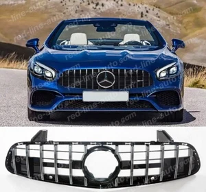 17+ facelift Mercedes R231 Roadster Panamericana Grille Chrome GT AMG SL 65-look - Picture 1 of 3