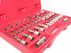 35pc Torx E-Socket Star Tamperproof Sockets Bit Set 1/4", 3/8" & 1/2" Drive Bits - Picture 1 of 6