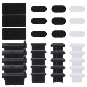 40 Pcs USB Port Covers Silicone Protector Mobile Dust Plugs Side Connector - Zdjęcie 1 z 12