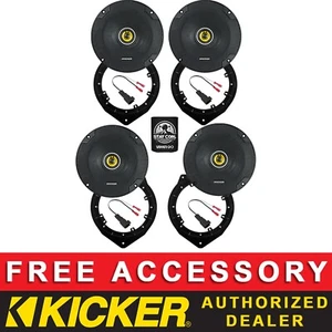 KICKER CSC654 6.5" OEM SPEAKER REPLACEMENT FULL KIT FOR CHEVROLET SPARK 2016-20 - Picture 1 of 6