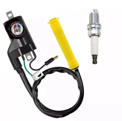 Ignition Coil & Spark Plug + Cap For Honda CX500 CX500C CX500D - Image 1 of 3