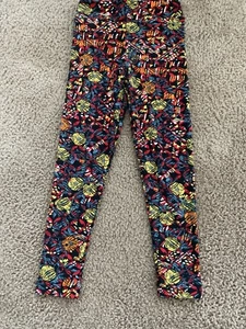 Kids Cute Lularoe Legging. Pretty Floral Pattern. Small/ Medium Size (2-8) New! - Picture 1 of 3