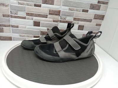 Zapatos de escalada en roca EVOLV Defy negros y grises TRAX doble correa para hombre talla 15 Foto 1 de 4