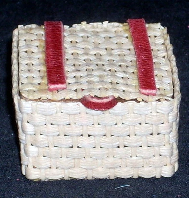 MINART Dollhouse Miniature Woven Basket 1:12 Miniature Mexican Import #B126(1)