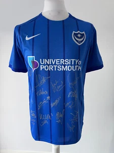 Camisa firmada por PORTSMOUTH FC por 18 - PRUEBA/CERTIFICADO DE AUTENTICIDAD - Lang Bishop Pack Murphy Ritchie - Imagen 1 de 17